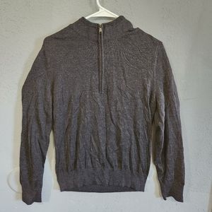 Banana republic men's quarter zip pullover size m merino wool